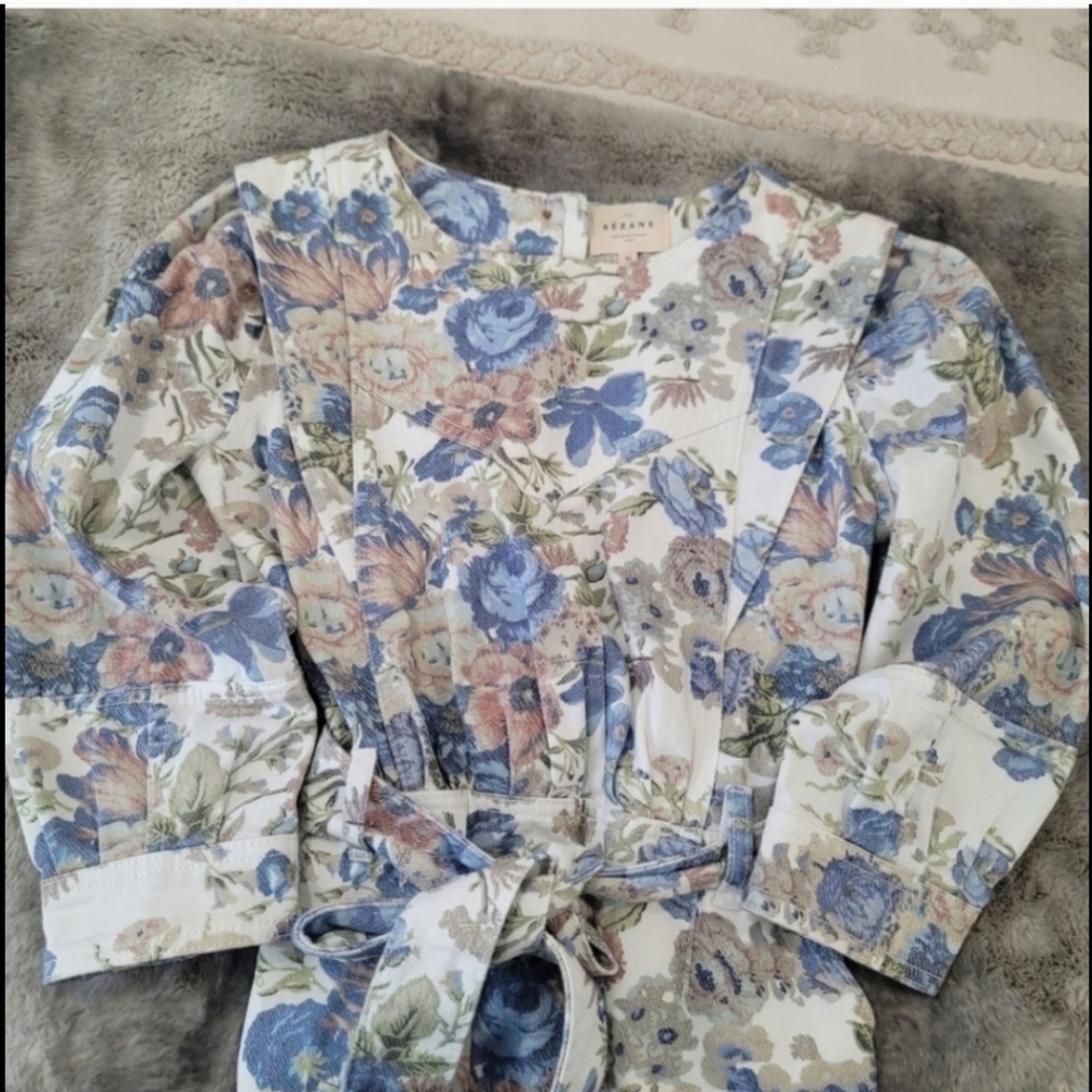 SÉZANE  100% Organic Cotton Denim Mini Dress - Picture 10 of 17